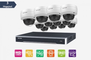 پکیج هایک ویژن 3مگاپیکسل 12 تایی