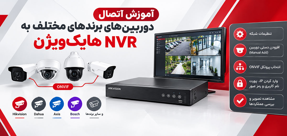 اتصال دوربین‌های برندهای مختلف به NVR هایک‌ویژن